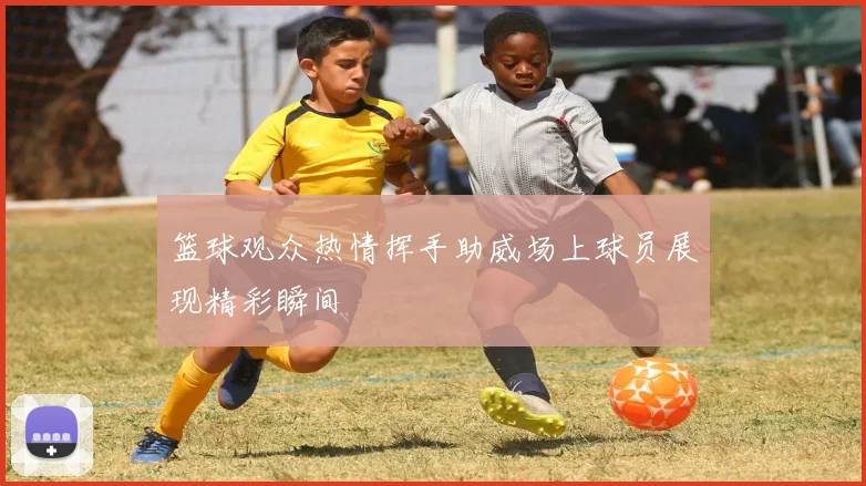 篮球观众热情挥手助威场上球员展现精彩瞬间